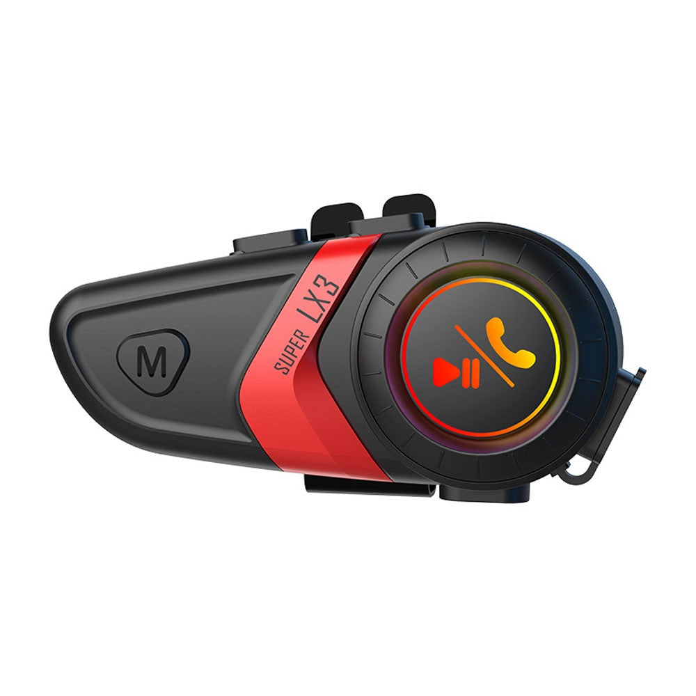 Motorcycle Helmet BT5.0 Headset Wireless Riding Intercom Kit Noise Reduction Headphone Microphone Set