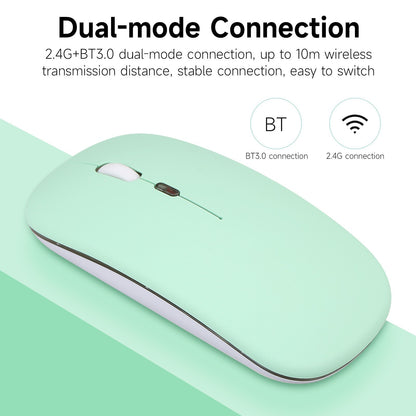 2.4G+BT3.0 Wireless Dual-mode Mouse 3 Level Adjustable DPI Mute Office Mouse with Built-in Rechargeable Battery