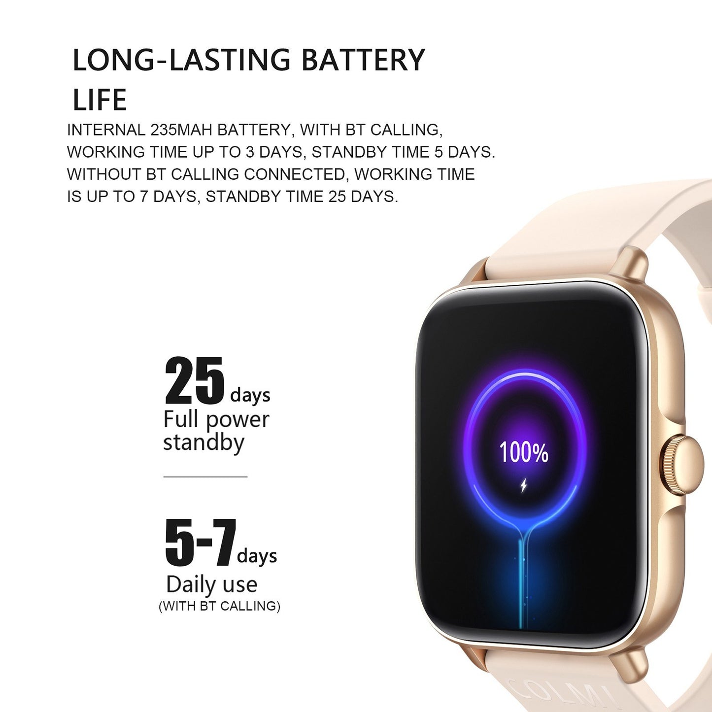 COLMI P28 Plus Fitness Tracker Smart Bracelet 1.69" TFT Full-touch Screen Pedometer BT Call Health Monitor Wristband Smart Watch for Android iOS
