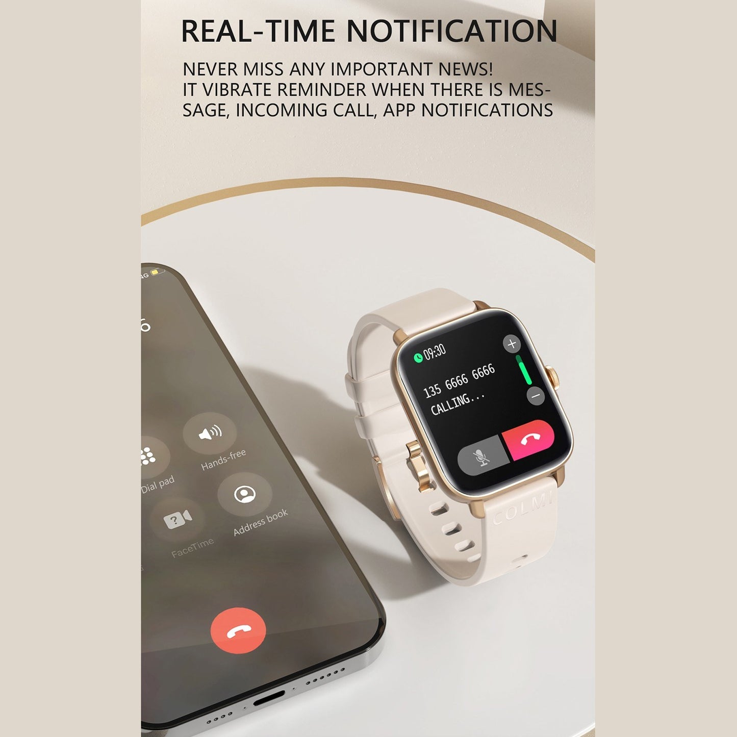 COLMI P28 Plus Fitness Tracker Smart Bracelet 1.69" TFT Full-touch Screen Pedometer BT Call Health Monitor Wristband Smart Watch for Android iOS