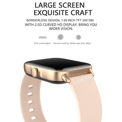 COLMI P28 Plus Fitness Tracker Smart Bracelet 1.69" TFT Full-touch Screen Pedometer BT Call Health Monitor Wristband Smart Watch for Android iOS