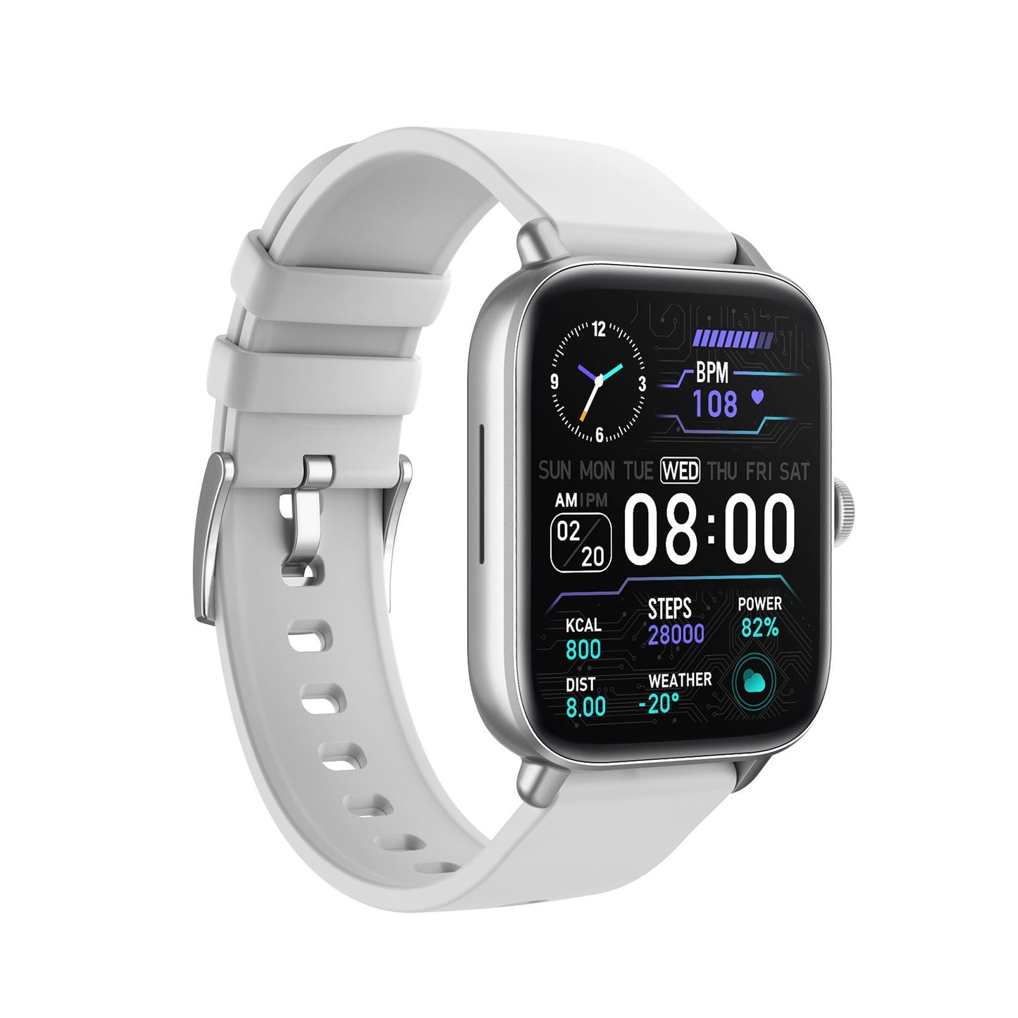 COLMI P28 Plus Fitness Tracker Smart Bracelet 1.69" TFT Full-touch Screen Pedometer BT Call Health Monitor Wristband Smart Watch for Android iOS