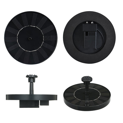1.5W Solar Fountain Pump Anti-collision Bar Free Standing Water Pump Floating Fountain with 6 Nozzles Filter