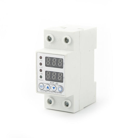 2P Multifunctional Self-resetting Dual Display Protector Circuit Earth Leakage Protector Over Under Voltage Protection Device