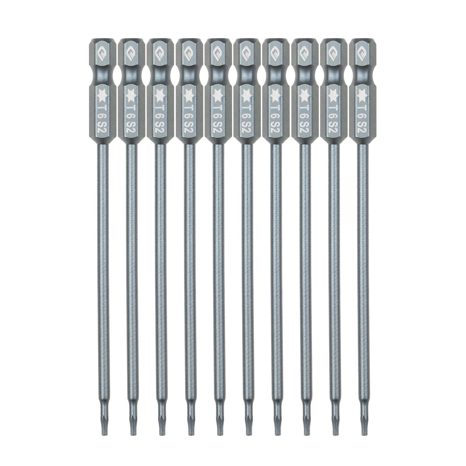 10Pcs/Set T6 Security Torx Bit 1/4-inch Drive S2 Alloy Steel Magnetic Screw Driver Bit Set for Power Screwdriver Electric Hand Drill