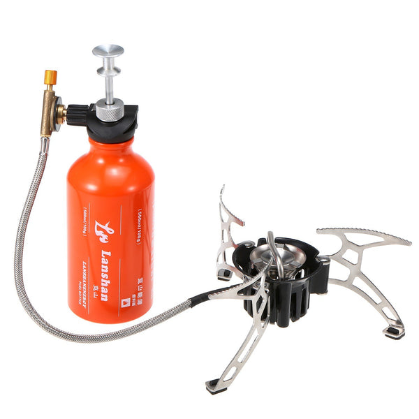 LANSHAN Outdoor Camping Fuel Oil Stove 500ml Gasoline Fuel Bottle for Diesel Alcohol