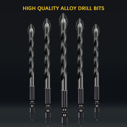 10PCS Masonry Drill Bits for Tile Brick Glass Plastic Porcelain Marble Wood Ceramic Wall Mirror with 5/6/8/10/12mm