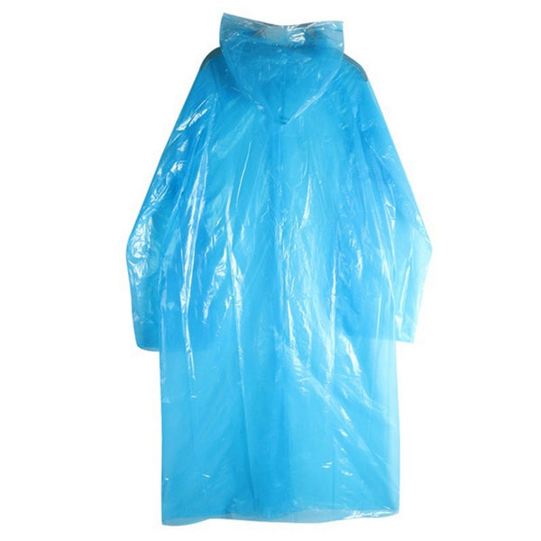 Outdoor Camping Adults Disposable Rain Poncho Emergency Waterproof Raincoat Clear Rain Gear