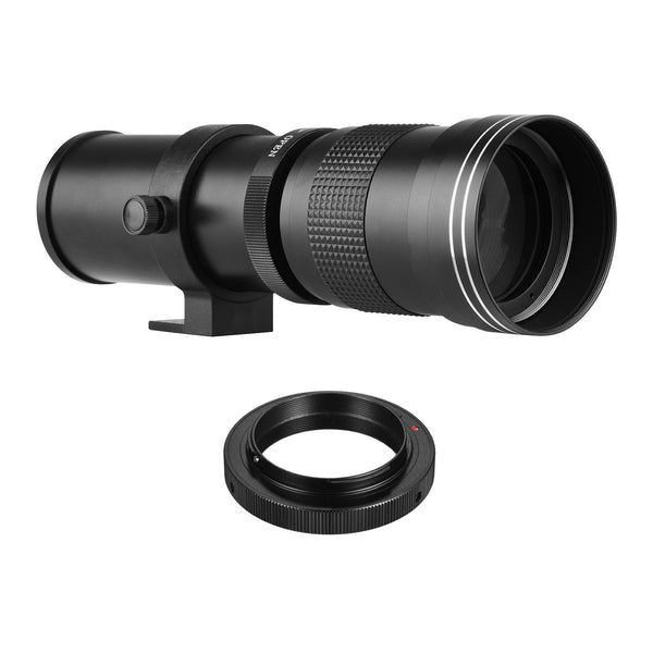 Camera MF Telephoto Zoom Lens Universal 1/4 Thread Replacement for Nikon AI-mount D50 D90 D5100 D7000 D3 D5100 D3100 D3000 D60 Cameras