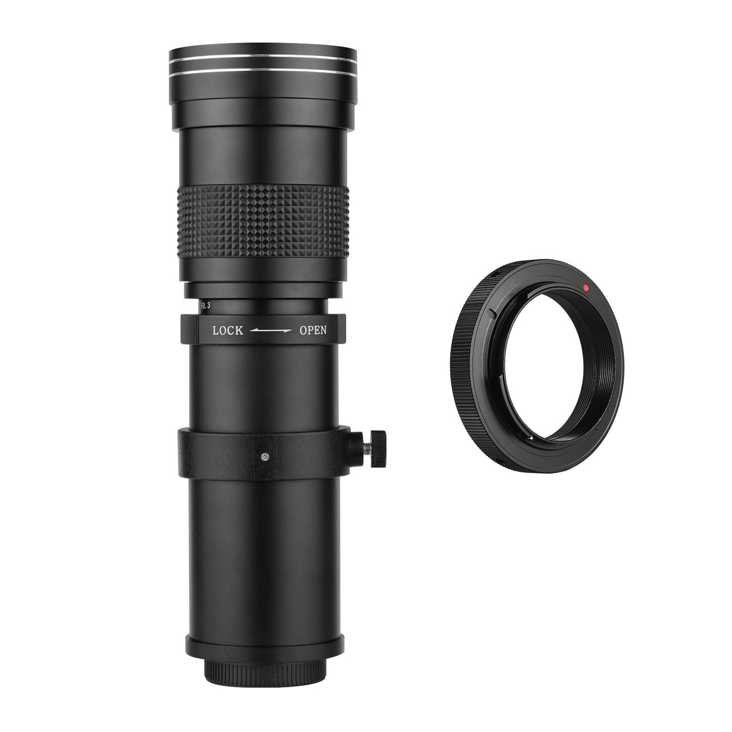 Camera MF Telephoto Zoom Lens Universal 1/4 Thread Replacement for Nikon AI-mount D50 D90 D5100 D7000 D3 D5100 D3100 D3000 D60 Cameras