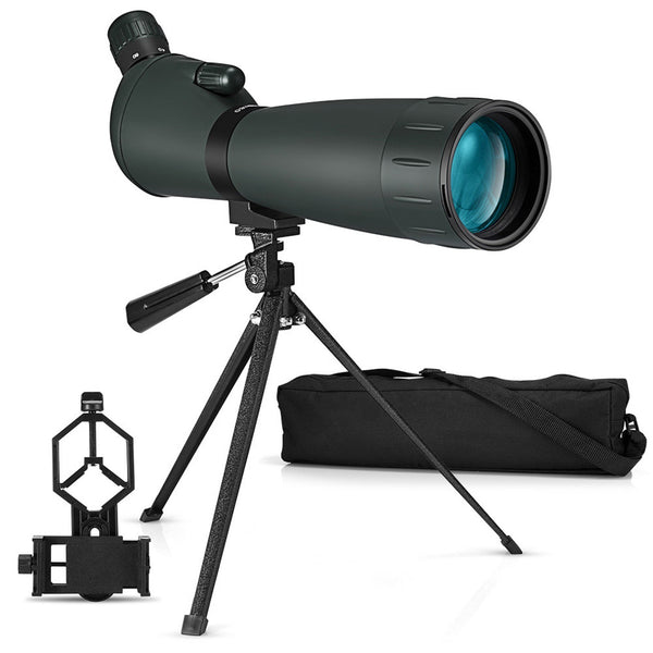 Telescope with Smartphone Holder and Tripod High Power Waterproof 20-60X Monocular Telescope BAK4 Prism Monoculars Low Light Night Vision for Animal Bird Watching Camping Traveling