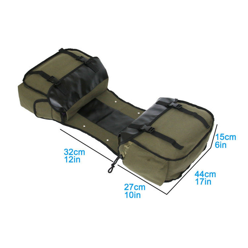 Motorbike Practical Large Capacity Saddle Bag Durable Motorcycle Riding Travel Canvas Waterproof Panniers Box Side Tools Bag Pouch