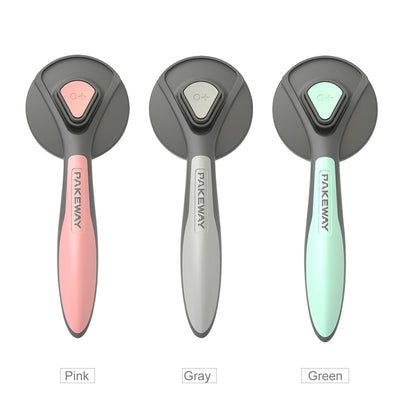 PAKEWAY Cat Brush Self Cleaning Slicker Brush Dog Pet Pumpkin Brush for Shedding and Grooming