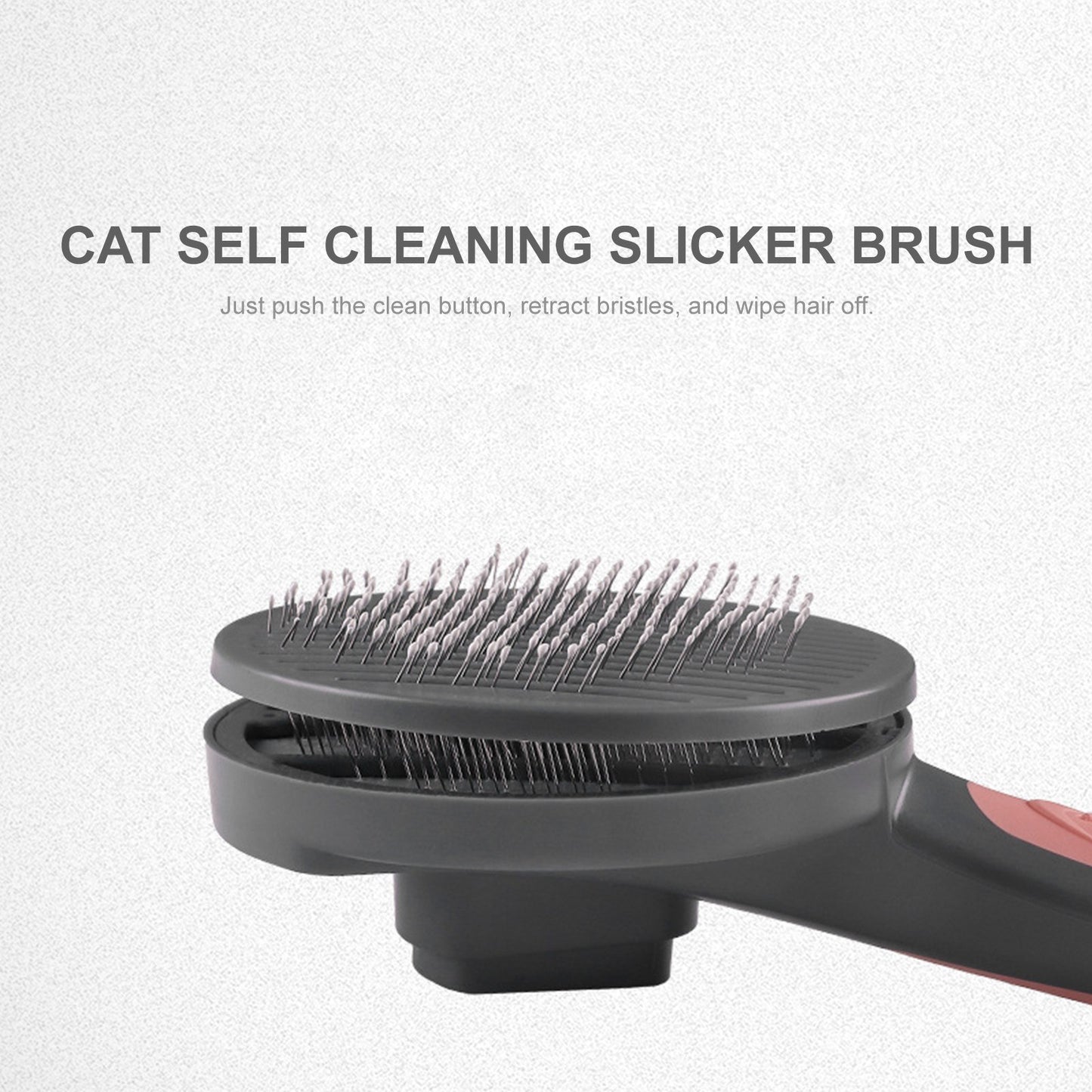 PAKEWAY Cat Brush Self Cleaning Slicker Brush Dog Pet Pumpkin Brush for Shedding and Grooming