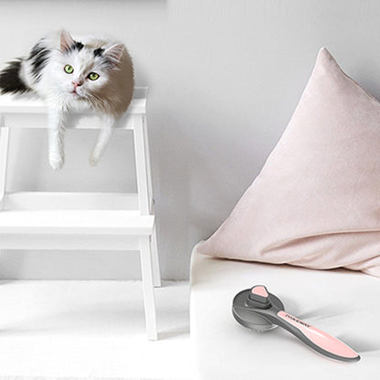 PAKEWAY Cat Brush Self Cleaning Slicker Brush Dog Pet Pumpkin Brush for Shedding and Grooming
