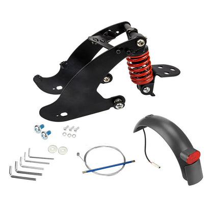 Rear Shock Absorber Anti-wear Durable Electric Scooter Replacement Accessory with Tail Light for MI 3 Electric Scooter