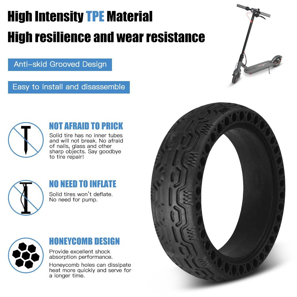 Honeycomb Solid Tire 6.5-inch Electric Scooter Wheels Replacement Tire
