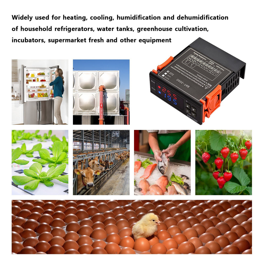 SHT2000 Digital Temperature Humidity Controller Intelligent Temperatur