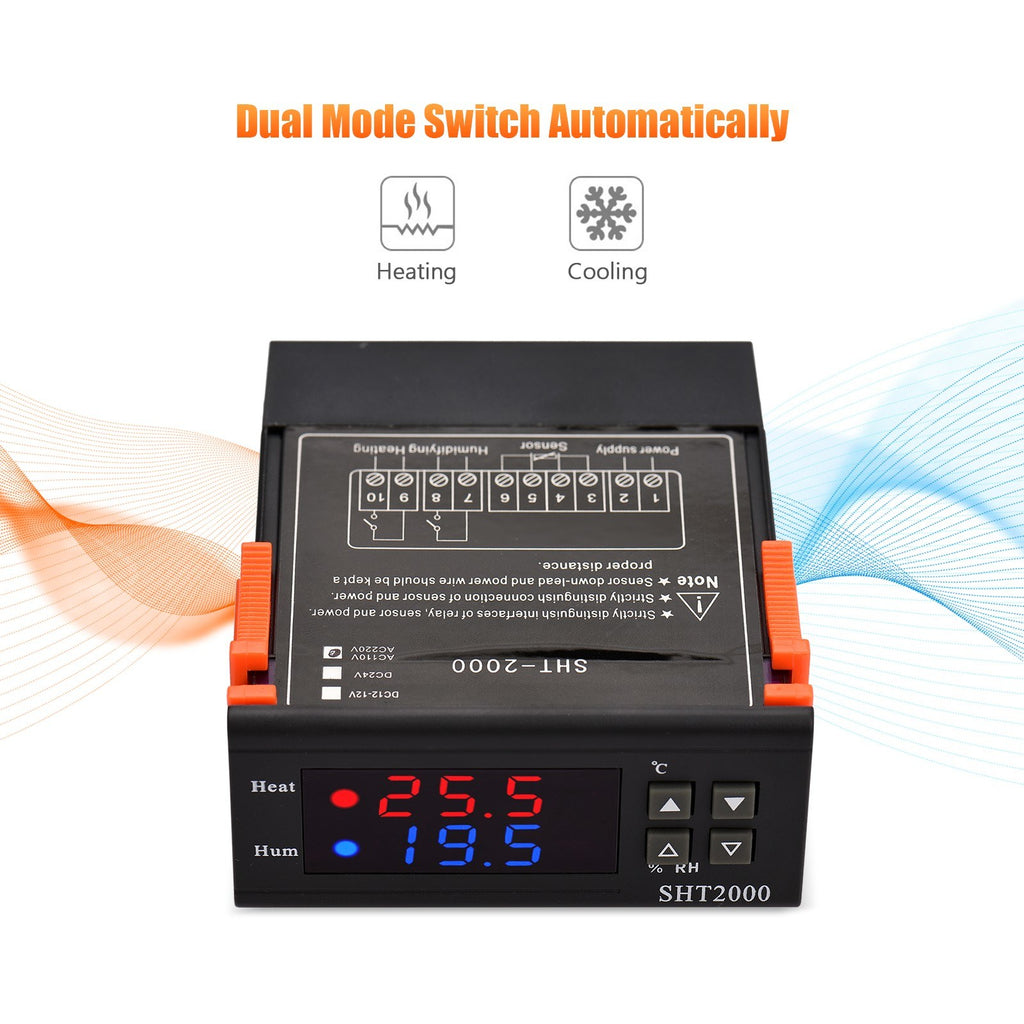SHT2000 Digital Temperature Humidity Controller Intelligent Temperatur