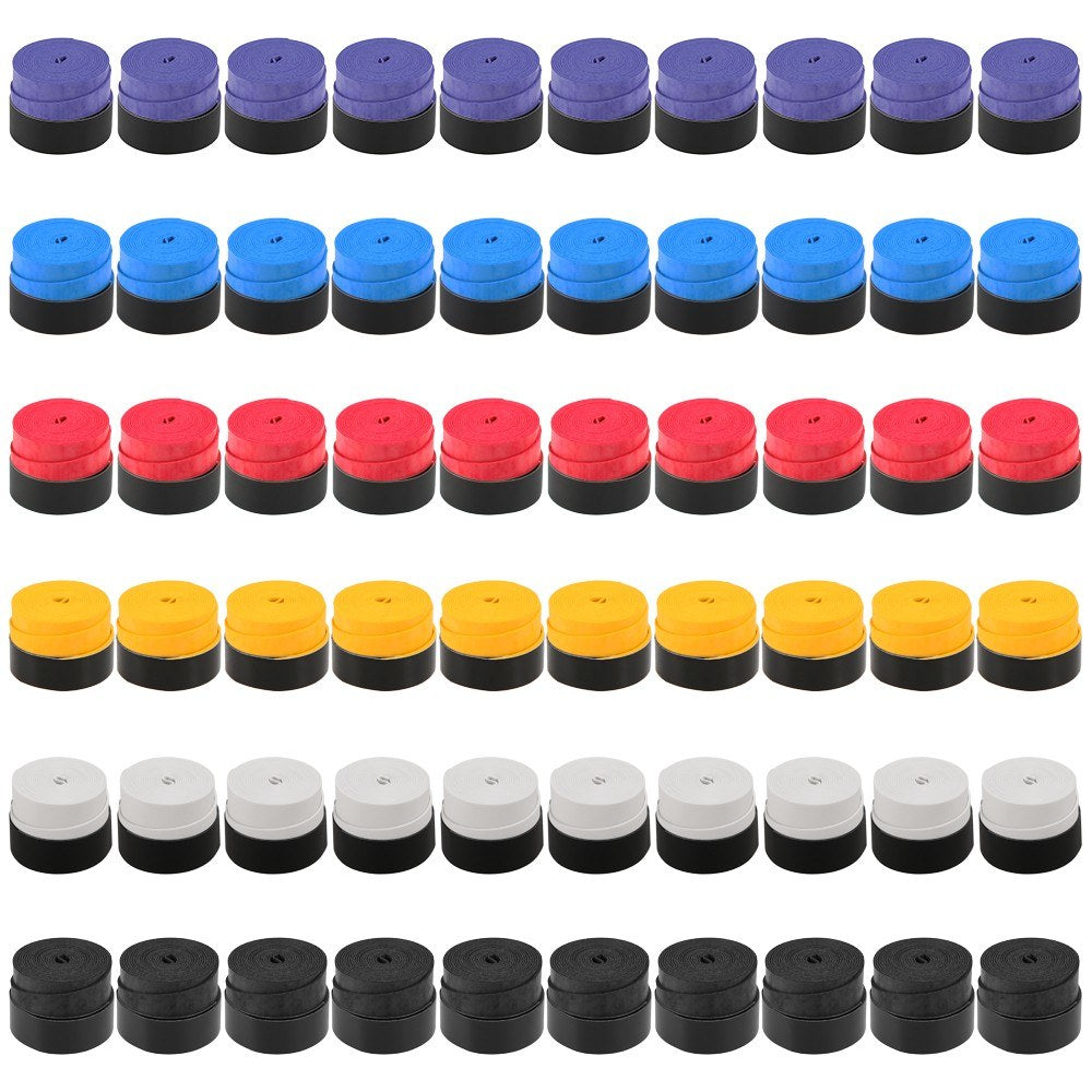 Tennis Racket Grip Tape Anti Slip Super Absorbent Tennis Overgrip Badminton Overgrip Pickleball Replacement Grip