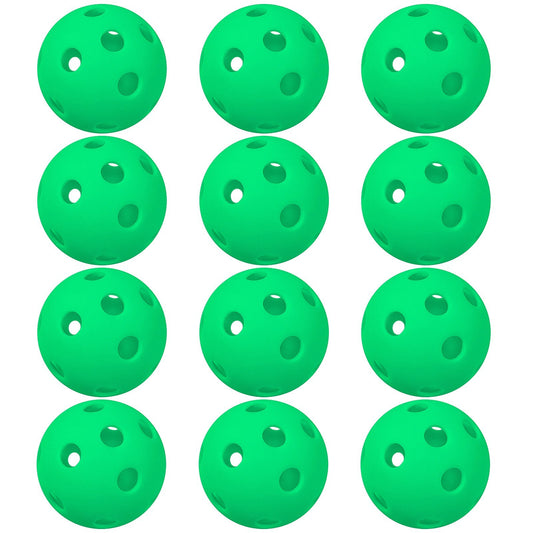 26 Holes Pickleball Balls High Performance Indoor Outdoor Training Practice PP Baseballs