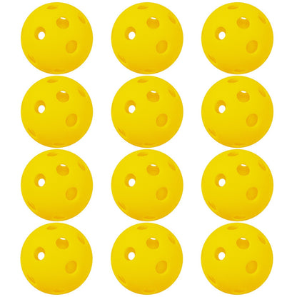 26 Holes Pickleball Balls High Performance Indoor Outdoor Training Practice PP Baseballs