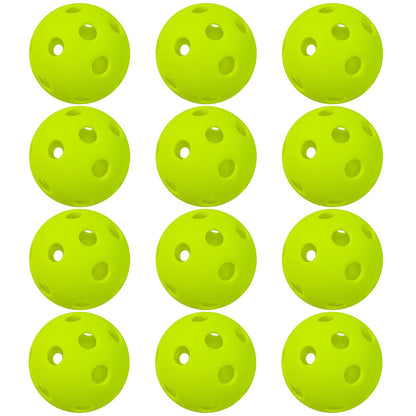 26 Holes Pickleball Balls High Performance Indoor Outdoor Training Practice PP Baseballs