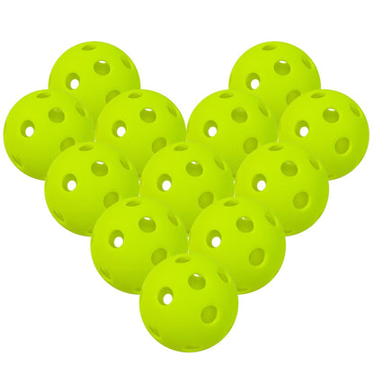 26 Holes Pickleball Balls High Performance Indoor Outdoor Training Practice PP Baseballs