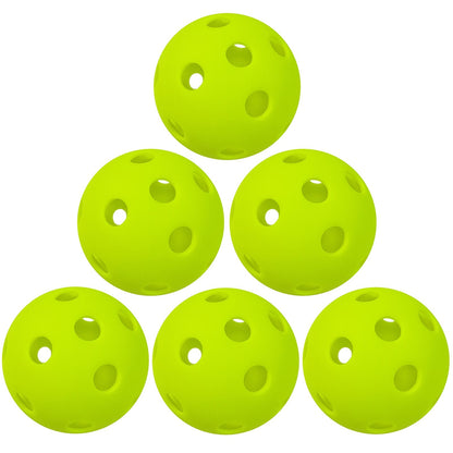26 Holes Pickleball Balls High Performance Indoor Outdoor Training Practice PP Baseballs
