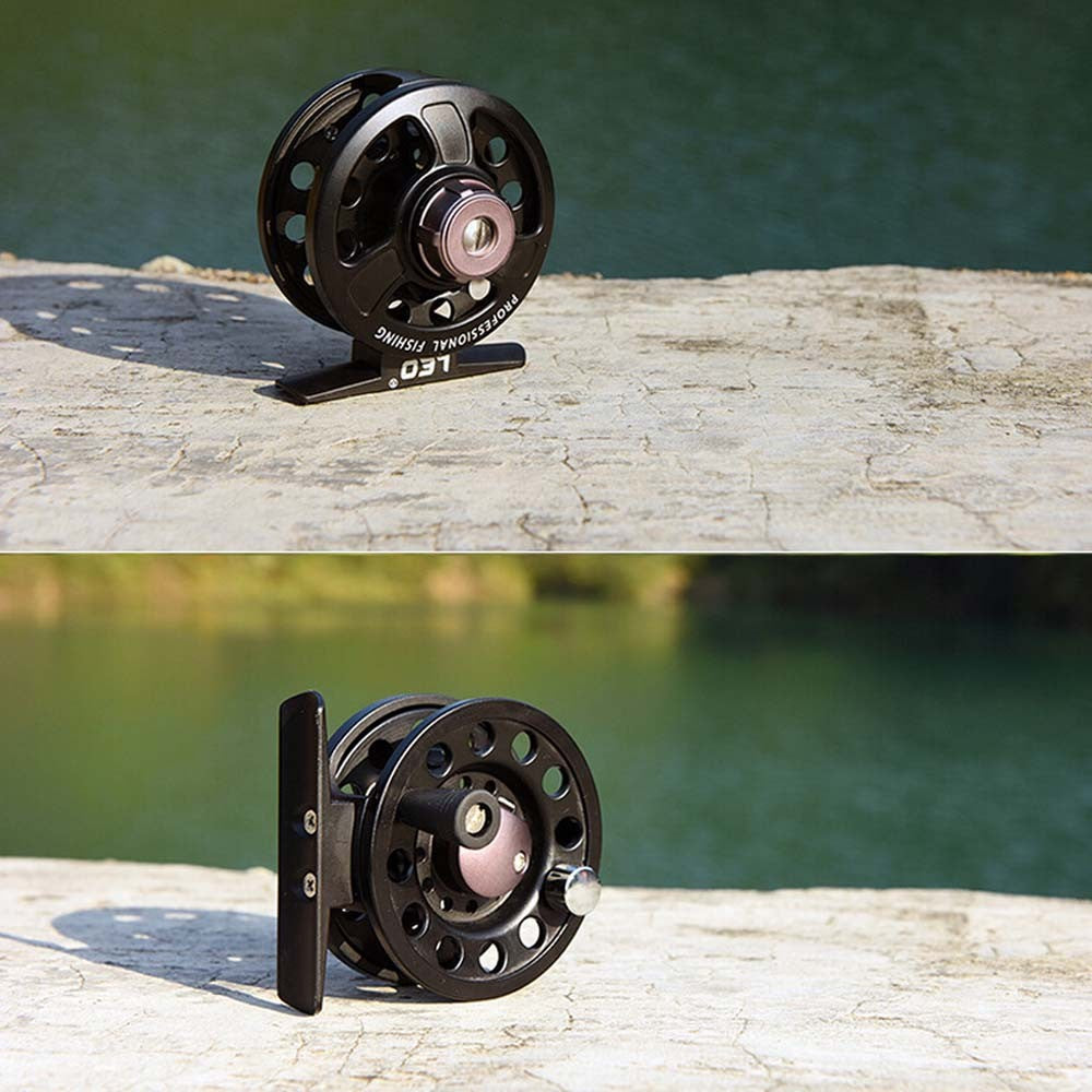 LEO Left / Right Interchangeable 3BB Ball Bearing Full Metal Fly Fish Reel Rafting Ice Fishing Wheel