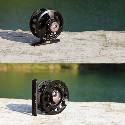 LEO Left / Right Interchangeable 3BB Ball Bearing Full Metal Fly Fish Reel Rafting Ice Fishing Wheel