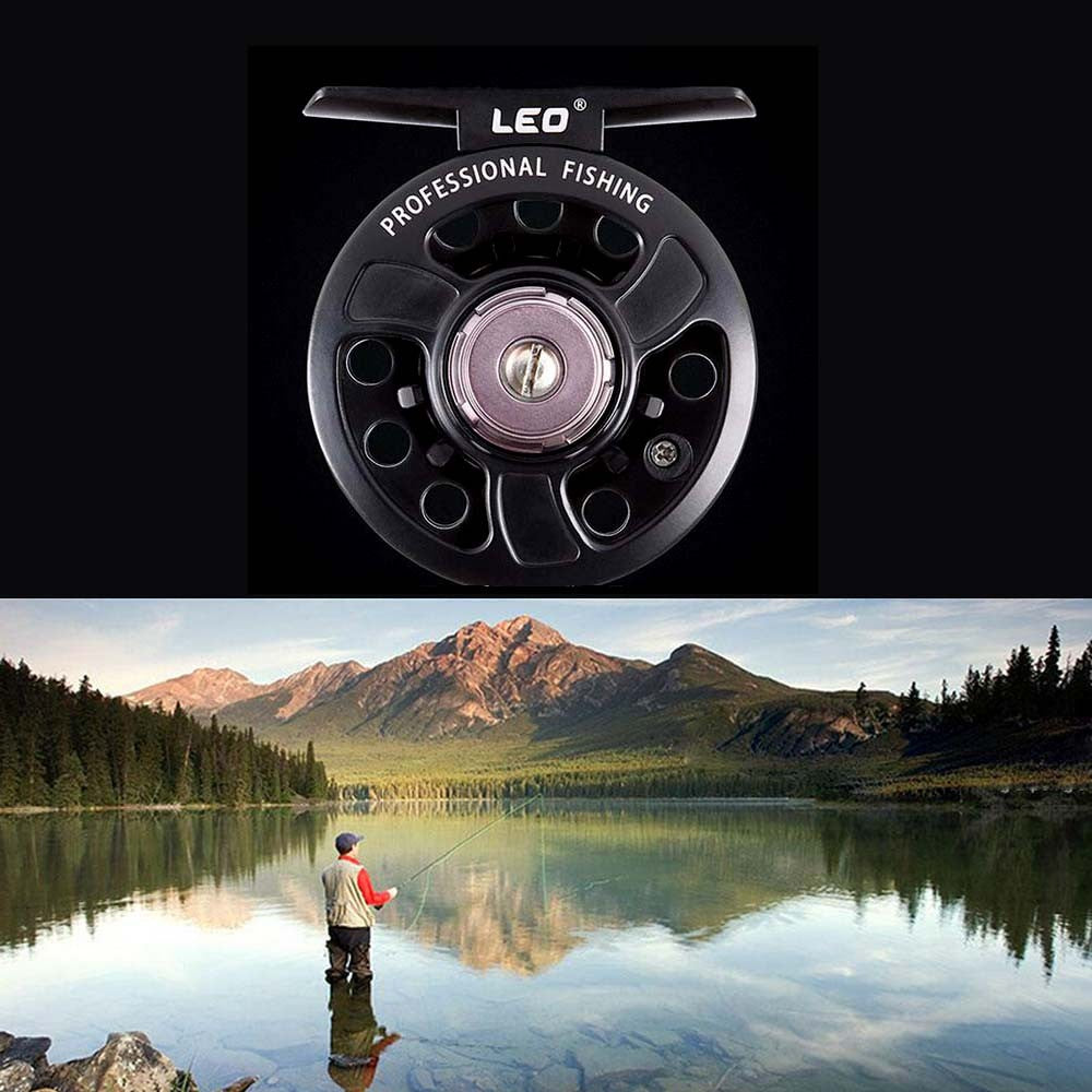 LEO Left / Right Interchangeable 3BB Ball Bearing Full Metal Fly Fish Reel Rafting Ice Fishing Wheel