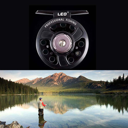 LEO Left / Right Interchangeable 3BB Ball Bearing Full Metal Fly Fish Reel Rafting Ice Fishing Wheel