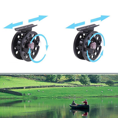 LEO Left / Right Interchangeable 3BB Ball Bearing Full Metal Fly Fish Reel Rafting Ice Fishing Wheel