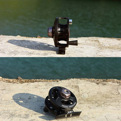 LEO Left / Right Interchangeable 3BB Ball Bearing Full Metal Fly Fish Reel Rafting Ice Fishing Wheel