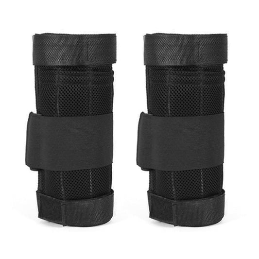 2 Packs Adjustable Ankle Weights Max Loading 16kg Modularized Leg Weight Straps for Yoga, Walking, Running, Aerobics (Empty)