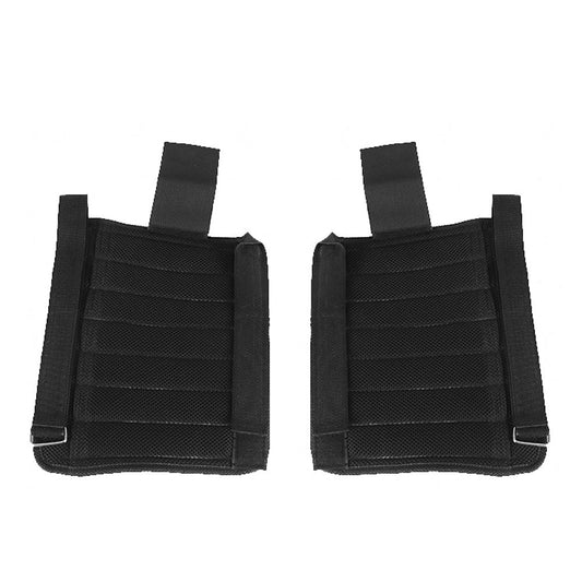 2 Packs Adjustable Ankle Weights Max Loading 16kg Modularized Leg Weight Straps for Yoga, Walking, Running, Aerobics (Empty)