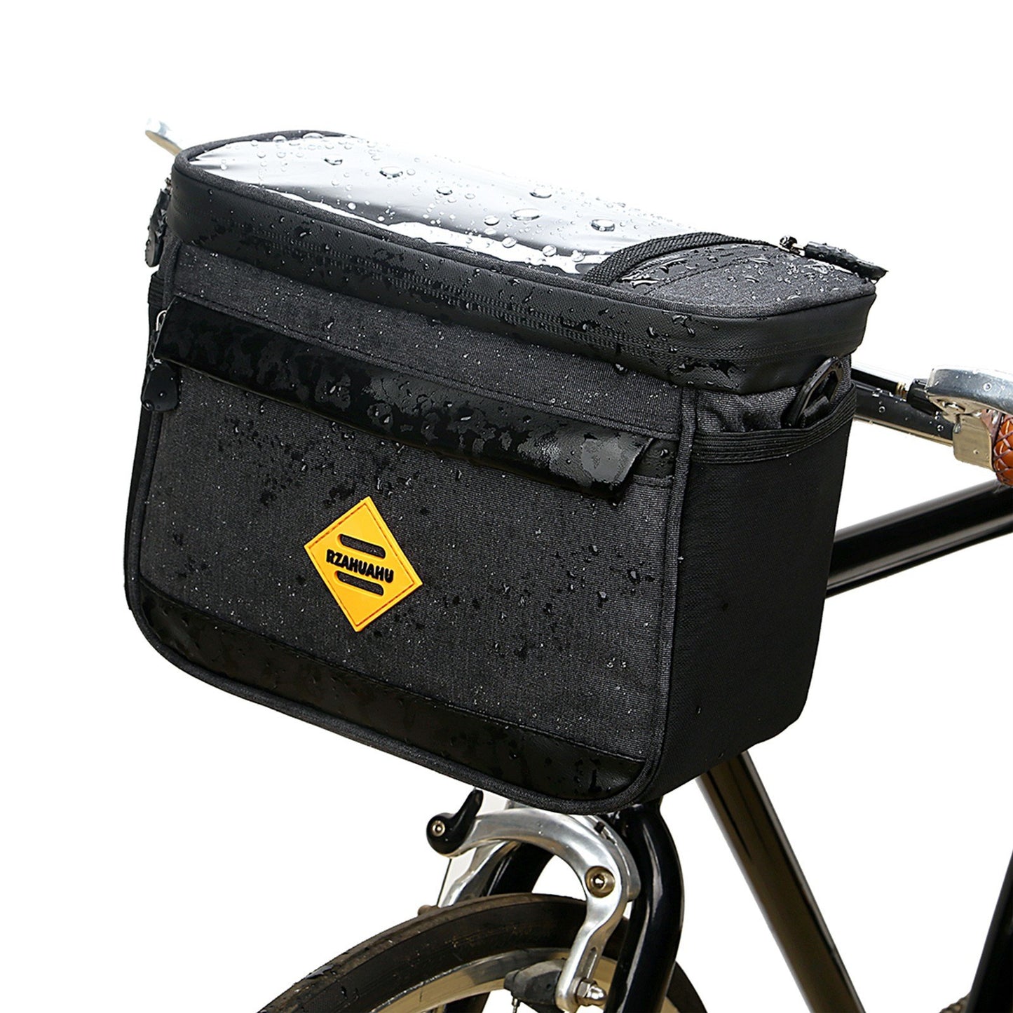 Multi-functional Cycling Insulated Bike Cooler Bag Anti-wear Water Resistant Bike Handlebar Bag Pannier with Bike Phone Mount