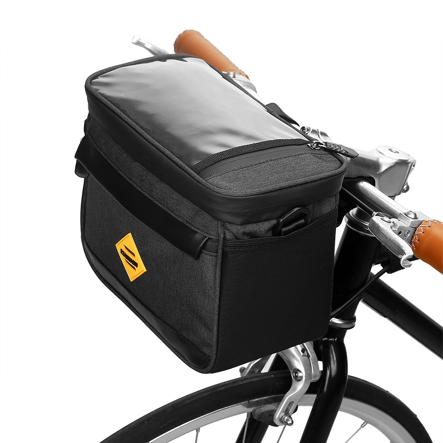Multi-functional Cycling Insulated Bike Cooler Bag Anti-wear Water Resistant Bike Handlebar Bag Pannier with Bike Phone Mount