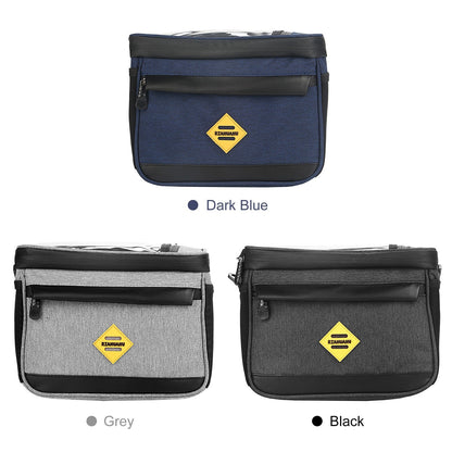 Multi-functional Cycling Insulated Bike Cooler Bag Anti-wear Water Resistant Bike Handlebar Bag Pannier with Bike Phone Mount