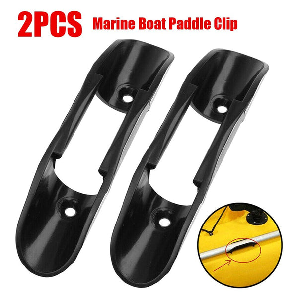 2Pcs Kayak Paddle Holder Clips Deck Mounted Universal Fishing Net Clip Kayak Paddle Accessories