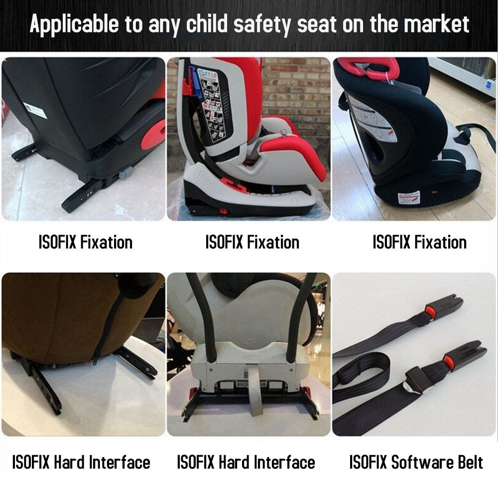 Car Child Seat Universal Restraint Anchor Mounting Kit for ISOFIX Belt Connector Steel Latch Interface Bracket UniqueBud India