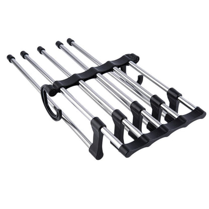 1pc Closet Organizer Trouser Pants Ties Scarf Shawl Rack Hanger Space Saving Organizer