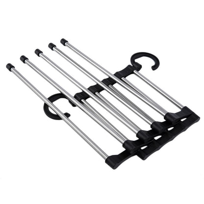 1pc Closet Organizer Trouser Pants Ties Scarf Shawl Rack Hanger Space Saving Organizer