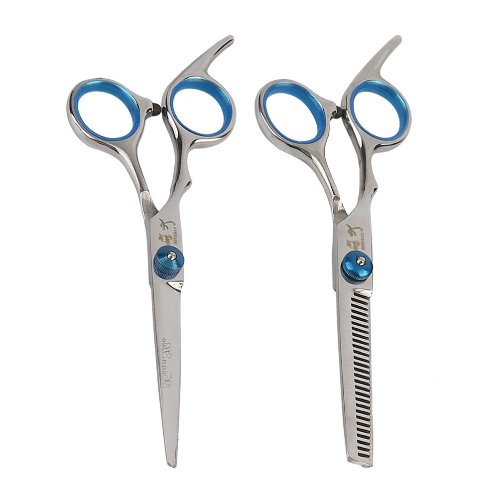 6PCS/Set Professional Pets Grooming Scissors Set Shears Hairdressing Haircut Tools Kit