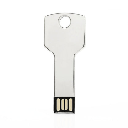Premium Metal Key Design USB Flash Memory Drive, 4/8/16/32/64GB Available;32GB;Silver Color